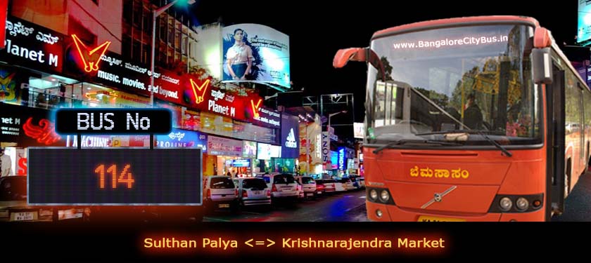 BMTC ‘114’ Bus Route & Timings