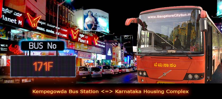 BMTC ‘171F’ Bus Route & Timings