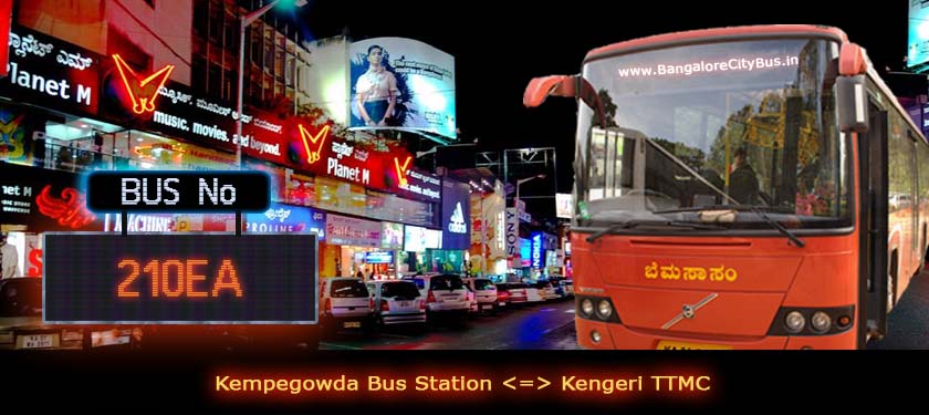 BMTC ‘210EA’ Bus Route & Timings