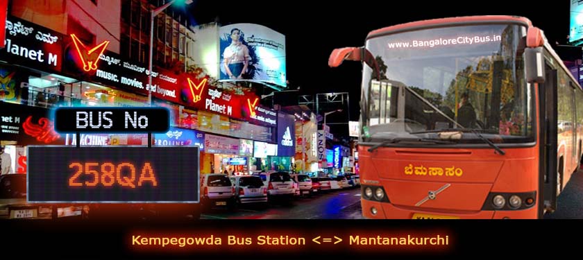 BMTC ‘258QA’ Bus Route & Timings