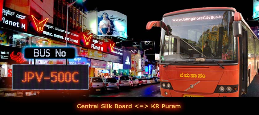 BMTC ‘JPV-500C’ Bus Route & Timings